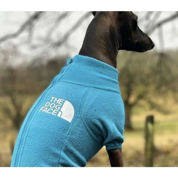 Pet Dog Fleece Jacket Coat Winter Warm Sweater Blue Size 6XL New USA FAST SHIP - Picture 2 of 3